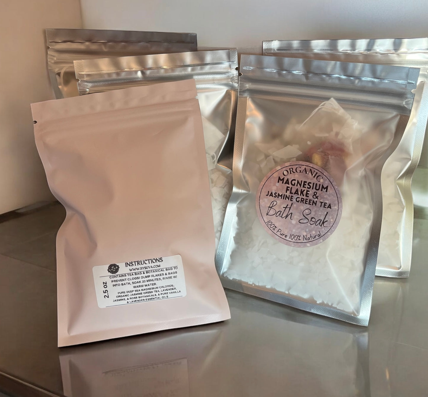 Magnesium Flake & Jasmine Green Tea Bath Soak