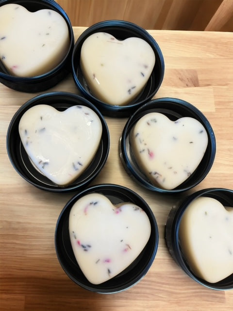 Heart Shaped Lotion Bars