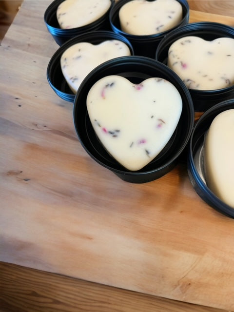 Heart Shaped Lotion Bars